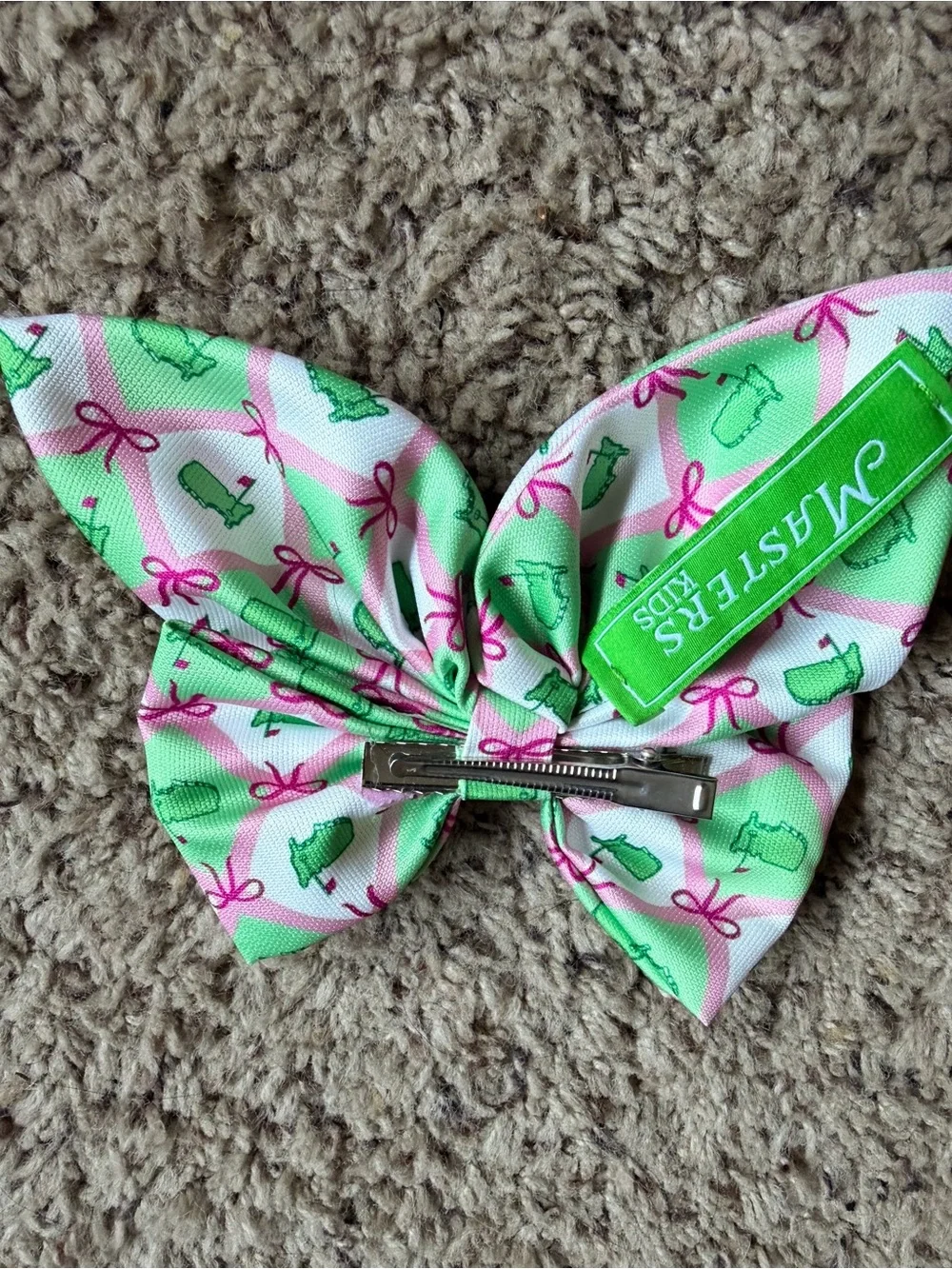 2026 Masters Floral Girls Hair Bow Augusta National Golf Club Kids